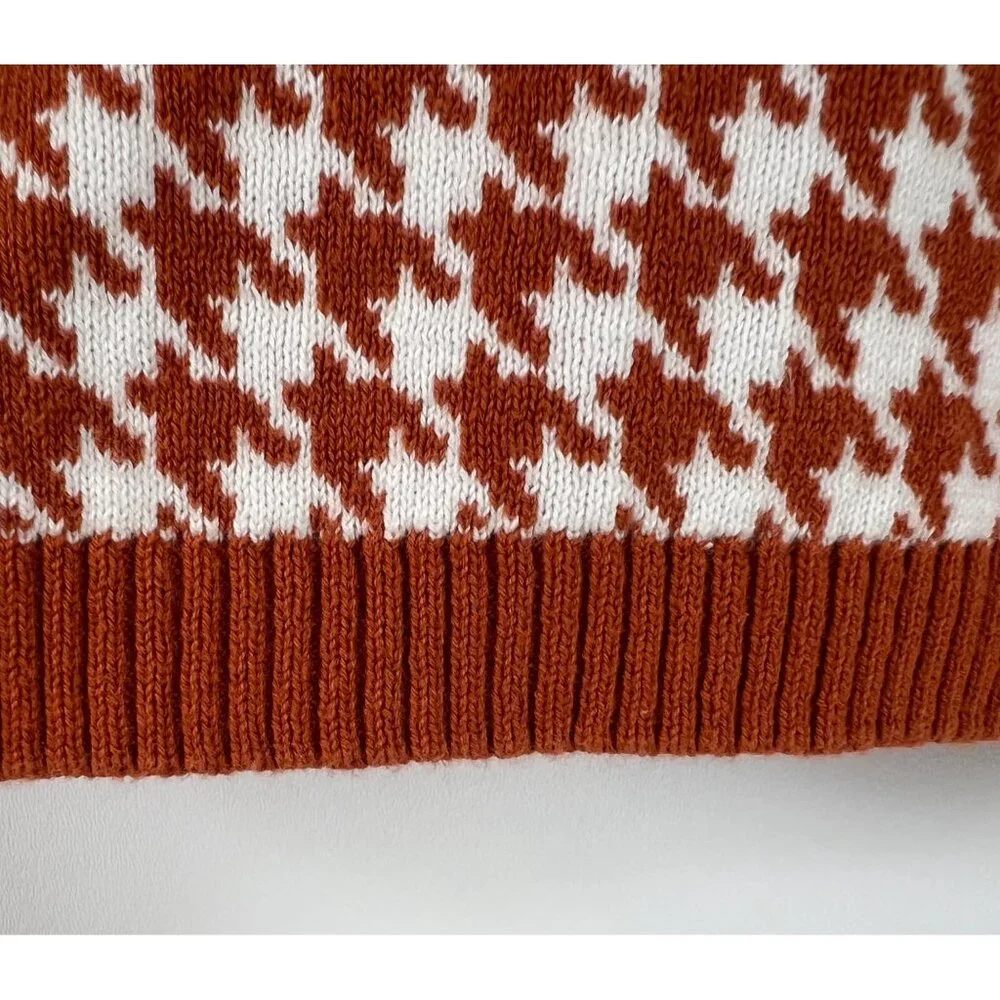 Sincerely Jules Girl Houndstooth Cardigan Sweater - Picture 7 of 10
